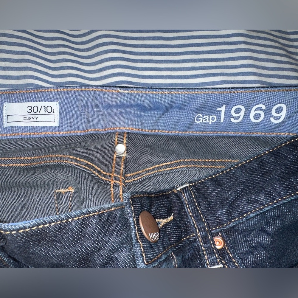 GAP Dark Blue Flare Women's Jeans - Picture 2 of 5